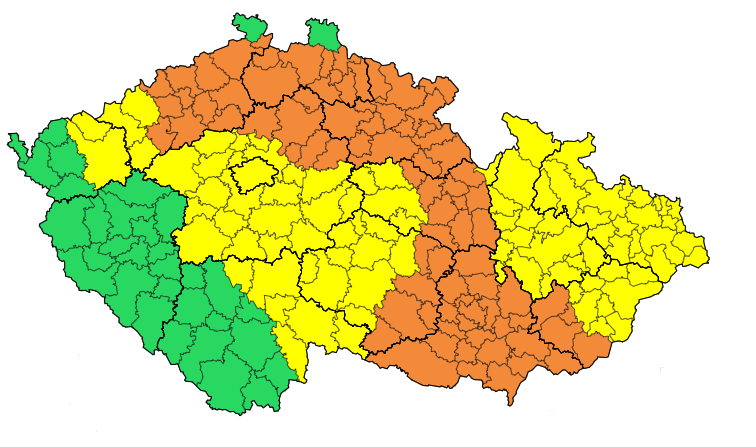 Na většině území hrozí ledovka. Nejhorší situace bude v Jihomoravském kraji a vee východní části Vysočiny.