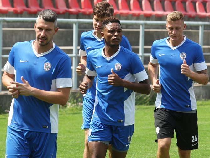 První společný trénink fotbalistů Zbrojovky před nadcházející sezonou.