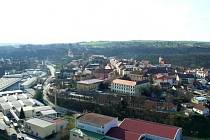 Výhled na Moravský Krumlov z Floriánku.