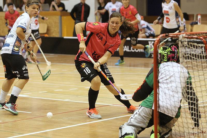 Florbalistky brněnských Židenic v zápase druhého kola extraligy prohrály s Olomoucí po nájezdech 3:4.