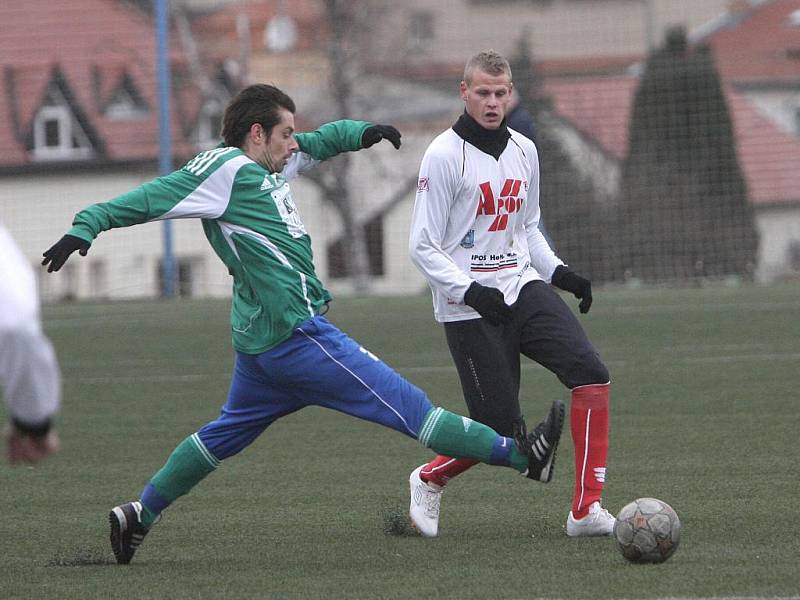 Utkání úvodního kola zimního turnaje v Líšni mezi Bystrcí a Blanskem rozhodly čtyři trefy divizního kanonýra Stanislava Zedníčka.