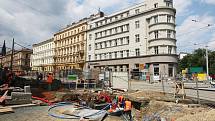Rekonstrukce Joštovy ulice v Brně.