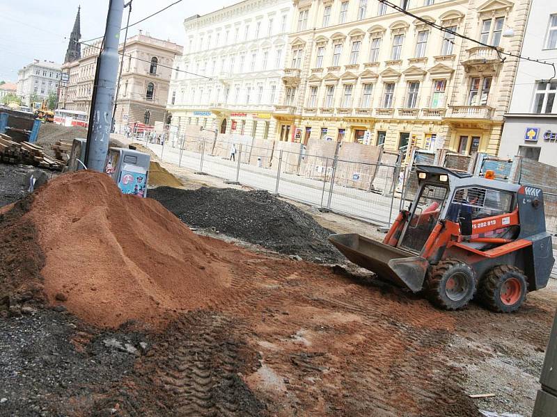 Rekonstrukce Joštovy ulice v Brně.