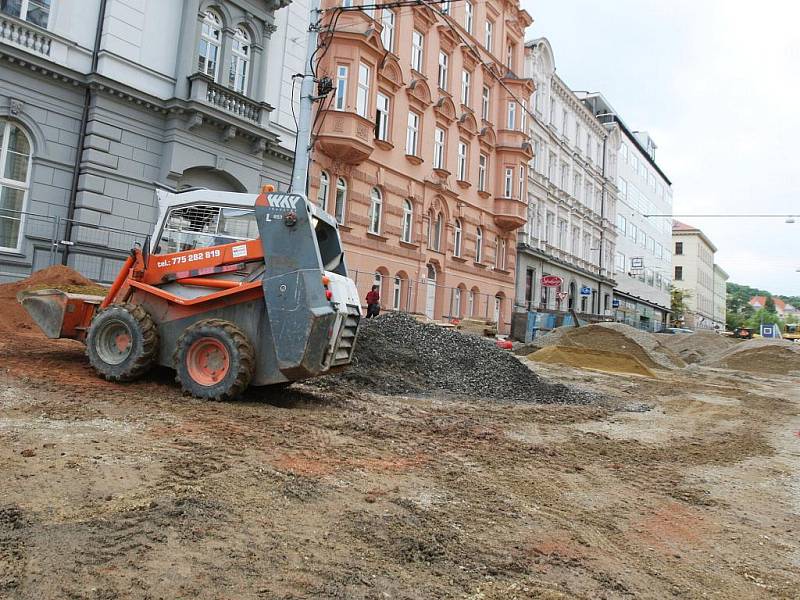 Rekonstrukce Joštovy ulice v Brně.