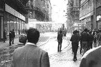 21. srpen 1969 v ulicích Brna.