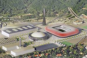 Po letech v Brně opět ožívá myšlenka fotbalového stadionu na výstavišti. Takto vypadal návrh před deseti lety