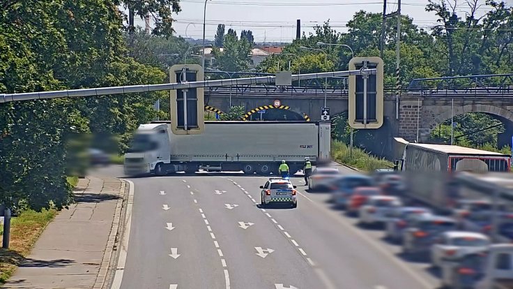 Řidič z Turecka v Brně nechtěně způsobil dopravní komplikace.