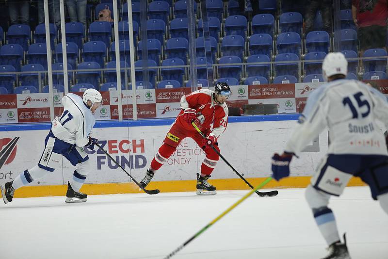 Hokejový zápas mezi brněnskou Kometou a Olomoucí