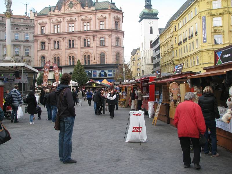 Slavnosti vína na náměstí Svobody v Brně vystřídala poslední akce z programu Festivalu v centru dění Slavnosti regionů.