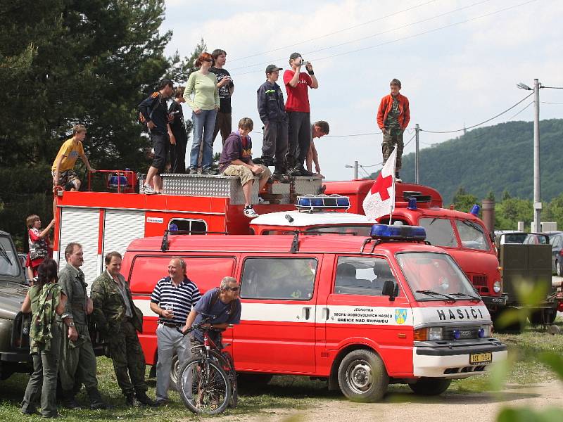 Rekonstrukce bitvy v Babicích nad Svitavou.