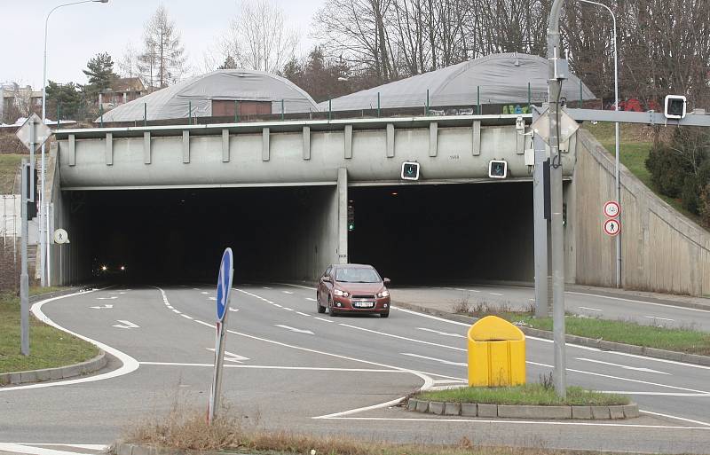 Husovický tunel v Brně.