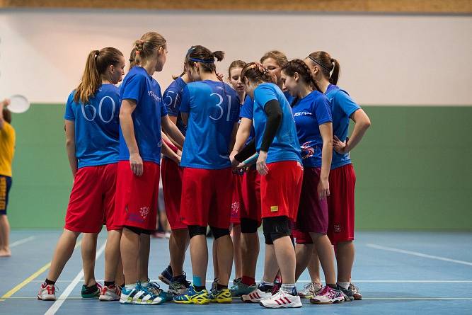 Loňské halové mistrovství České republiky v ultimate frisbee.