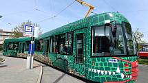 Brno 24.4.2020 - nová tramvaj Drak z projektu Tramvaj pro Brno