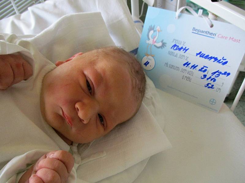 Adam Suchyňa, 11. 11. 2020, Přítluky, 3810 g, 52 cm, Nemocnice Břeclav