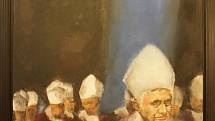 Obrazy německého malíře českého původu Paula Staška, které vystavuje augustiniánské opatství na Starém Brně.