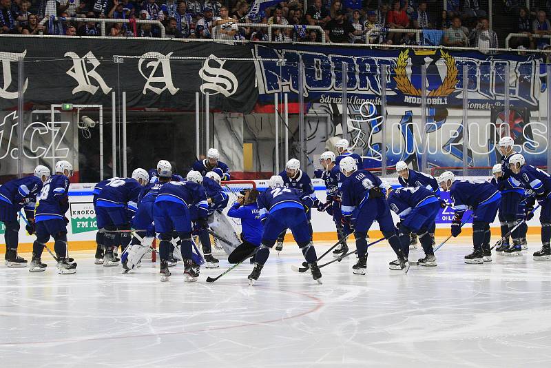 Kometa Brno exhibice s vicemistry hokejové extraligy z roku 2012