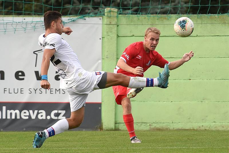 29.8.2020 - domácí SK Líšeň v bílém proti FK Blansko