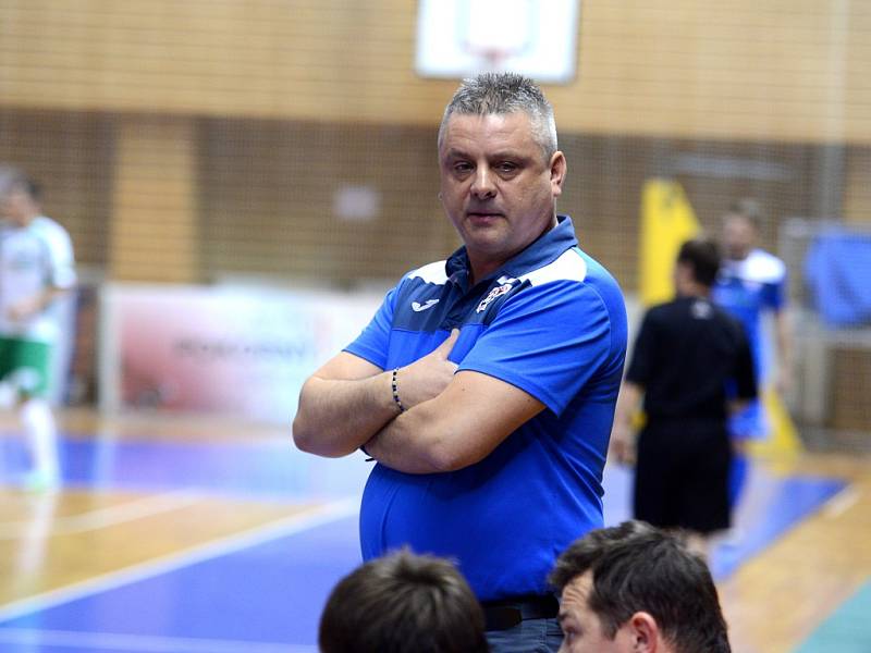 22. kolo Chance futsal ligy: Helas Brno vs. FC Rádio Krokodýl Brno, 1. dubna 2016. 