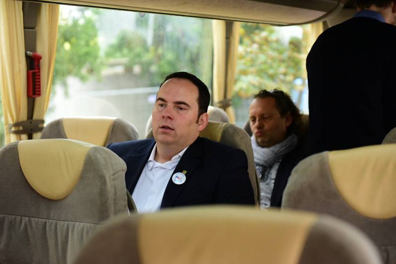 Lídři jihomoravských kandidátek v Deník-busu.
