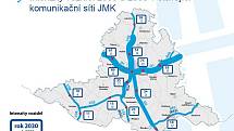 BEZE ZMĚNY. V případě, že by dopravní situace zůstala stejná jako nyní, tak by v roce 2030 městem projíždělo až devadesát tisíc aut denně.