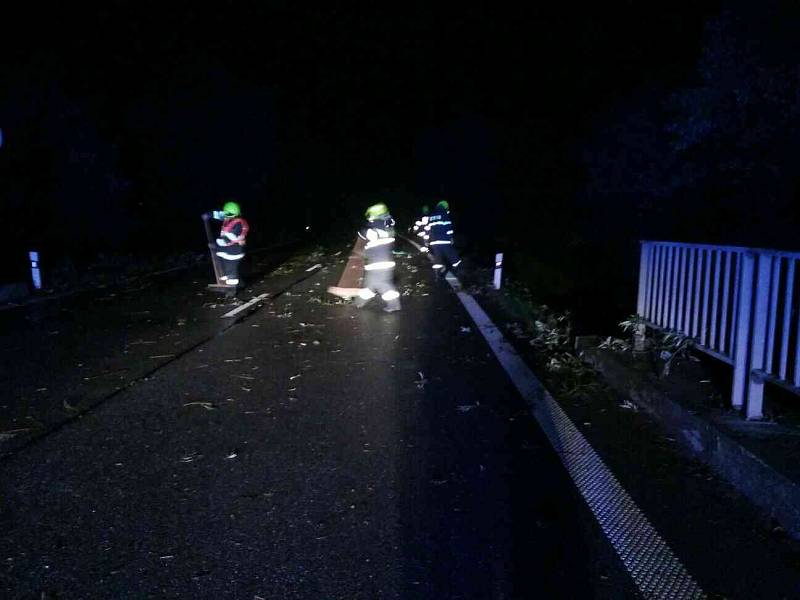 Jihomoravští hasiči se celou noc nezastavili. Bouřky a vítr v noci na pátek porážely stromy, desítky tisíc lidí byly bez elektřiny.