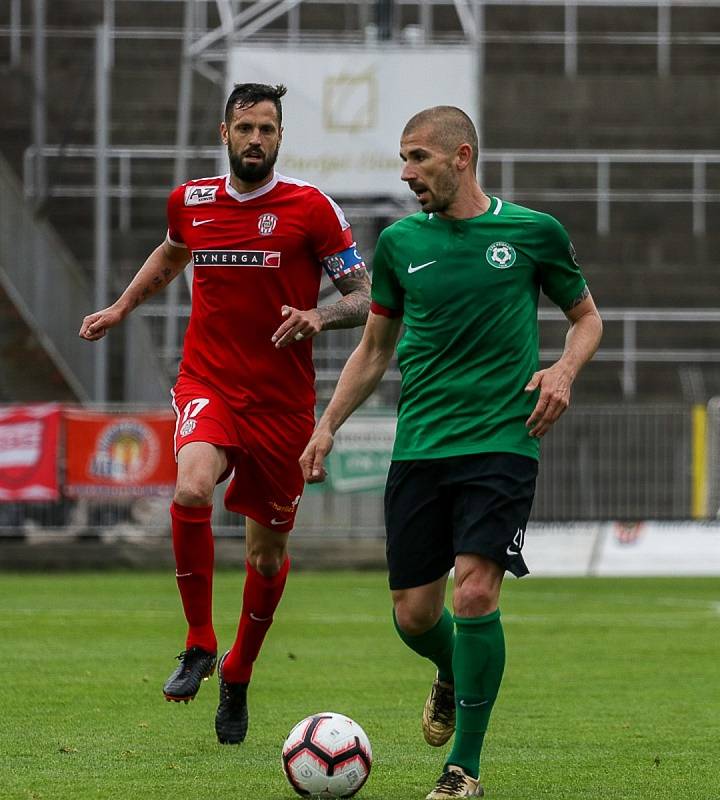 Úvodní utkání baráže o FORTUNA:LIGU Zbrojovka Brno - 1. FK Příbram 3:3