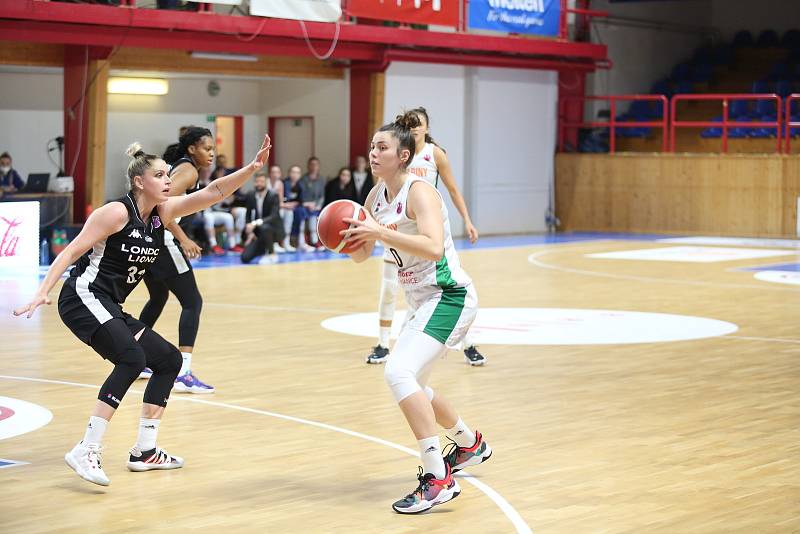 Basketbalistky Žabin Brno porazily v eurocupovém zápase Londýn Lions 68:41.