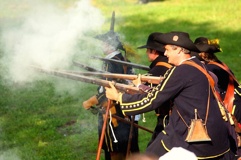 Historická ukázka obléhání Brna švédskou armádou