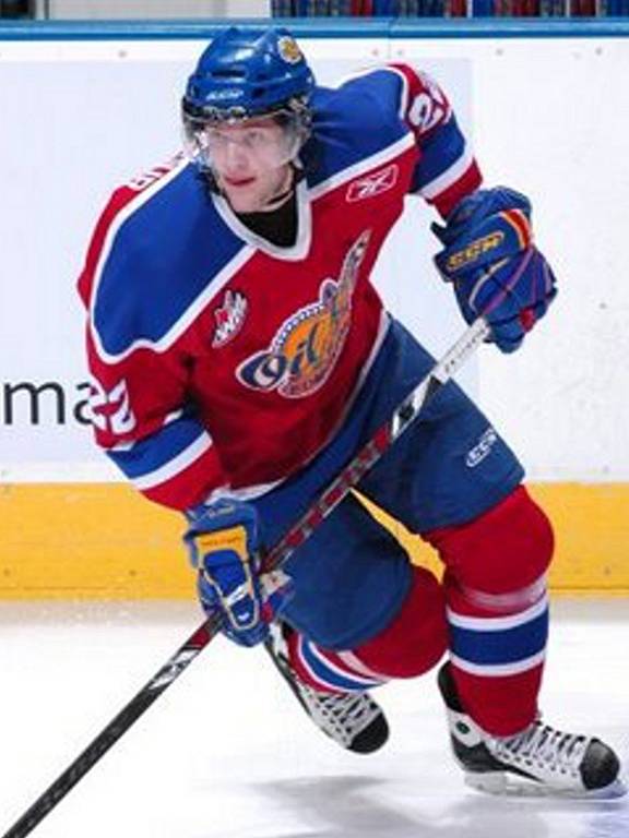 Hokejista Tomáš Vincour ještě v dresu Edmontonu Oil Kings.