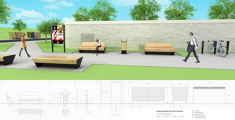 Jak budou vypadat lavičky, koše, zastávky a další veřejný mobiliář ve Šlapanicích, rozhodla v úterý komise. Její členové vybírali z návrhů sedmi studentů ateliéru produktového designu výtvarné fakulty Vysokého učení technického v Brně.