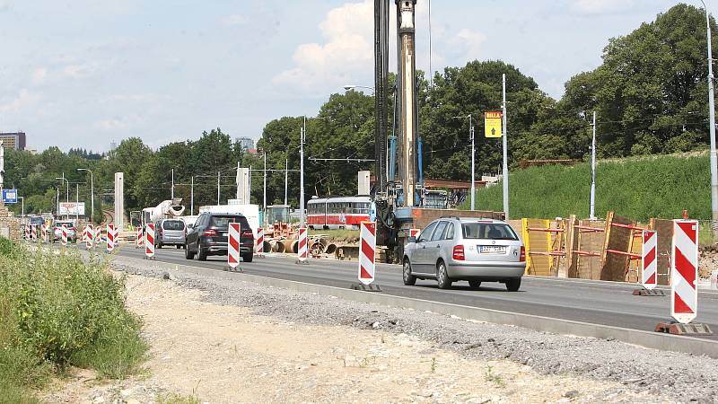 Brno 15.7.2020 - stavba VMO v ulici Žabovřeská - I. etapa