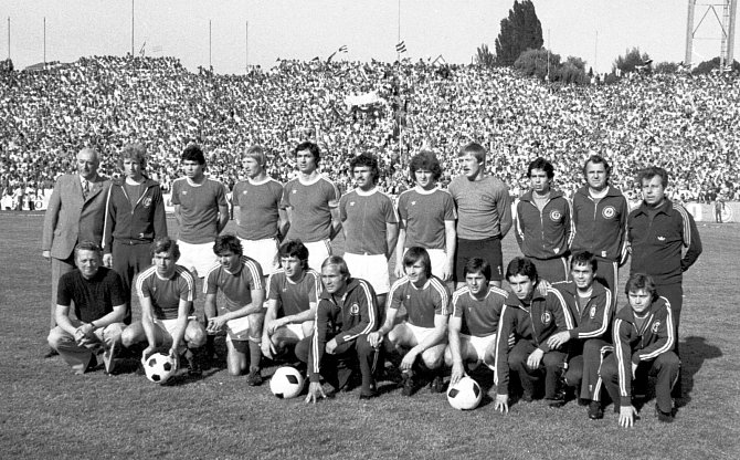 Fotbalisté Zbrojovky Brno v roce 1978.
