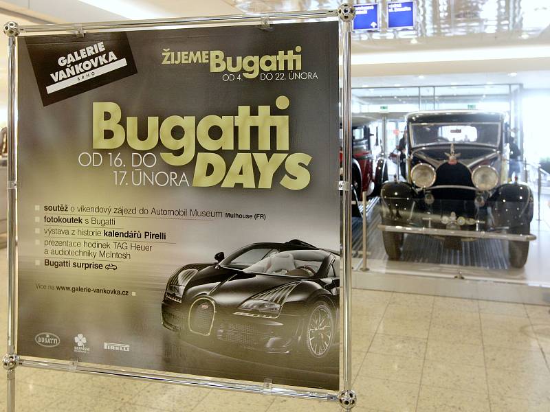 Výstava Žijeme Bugatti v brněnské Vaňkovce.