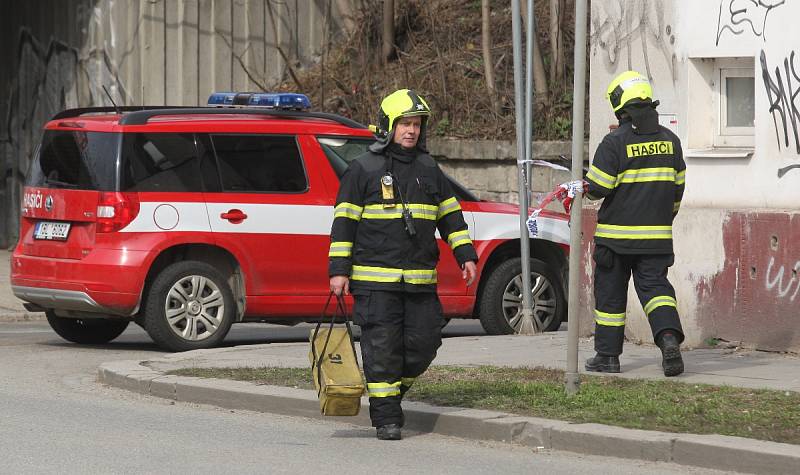 Požár bytu v brněnské Plotní ulici.