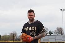 Nadhazovač baseballistů Draci Brno Peter Moylan.