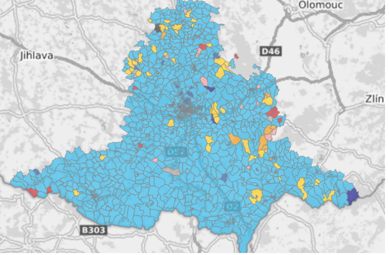 Jak volila jižní Morava v parlamentních volbách v roce 2017.