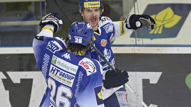 Brněnští hokejisté porazili Kladno 5:3 - Leoš Čermák rozhodl zápas.