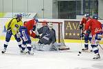 Trénink hokejové Komety před utkáním play-off.