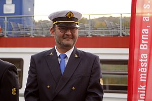 Na snímku vedoucí lodní dopravy Martin Ecler