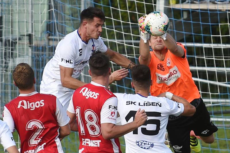 17.6.2020 - 24 kolo F:NL mezi domácí SK Líšeň v bílém a FK Pardubice