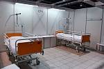 Záložní nemocnice pro koronavirové pacienty na brněnském výstavišti.