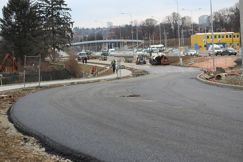 Aktuální stav prací na stavbě Žabovřeská II, 23. března 2021.