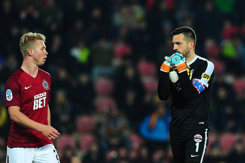 Fotbalové utkání HET ligy mezi celky AC Sparta Praha a FC Zbrojovka Brno.