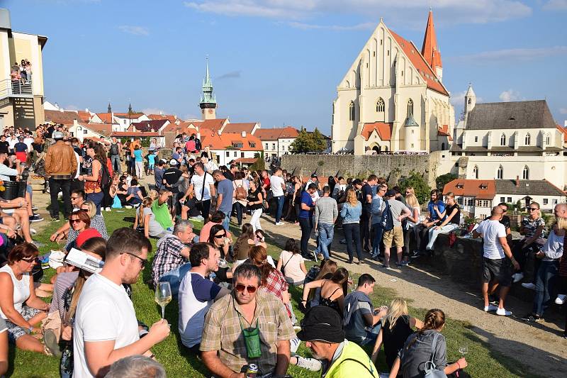 Nádvoří u Rotundy svaté Kateřiny ve Znojmě v roce 2018.