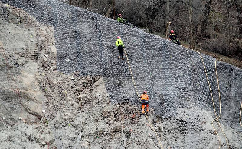 Aktuální stav prací na stavbě Žabovřeská II, 23. března 2021.