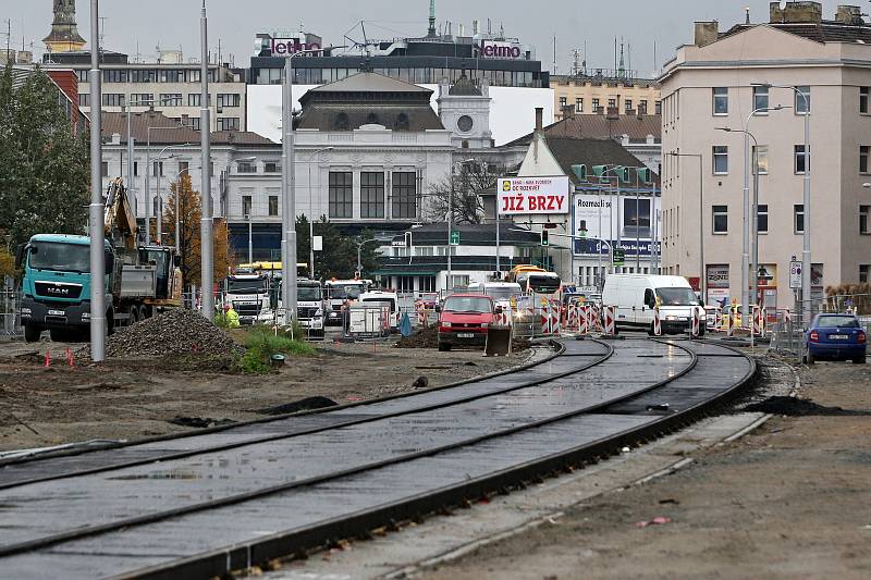 Rekonstrukce ulice Plotní v Brně.