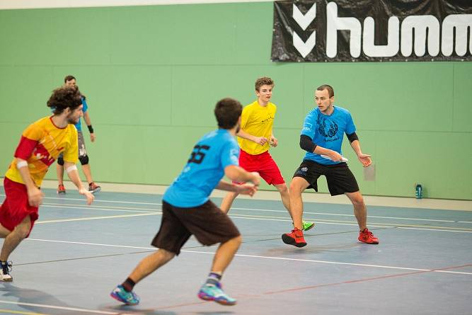 Loňské halové mistrovství České republiky v ultimate frisbee.