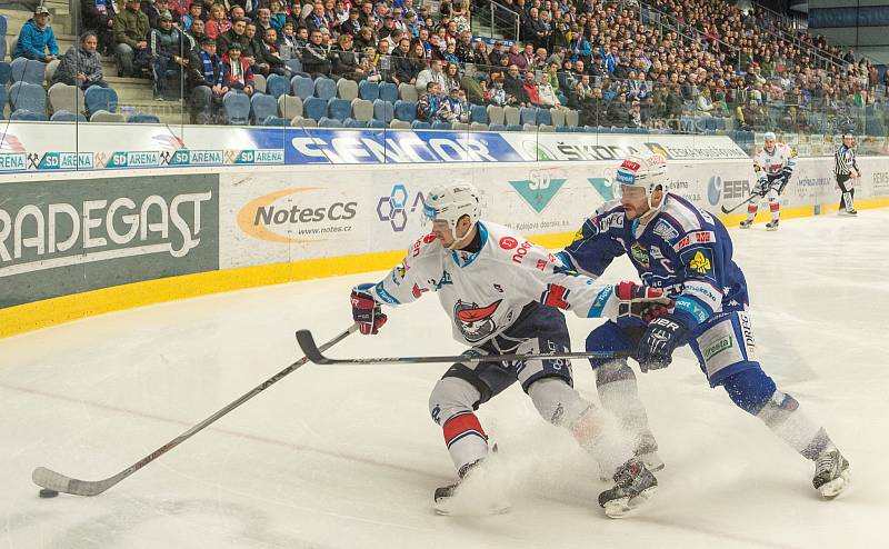 Druhý zápas play off mezi Chomutovem a Kometou Brno.