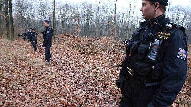 Cvičení policie v Marianském údolí.