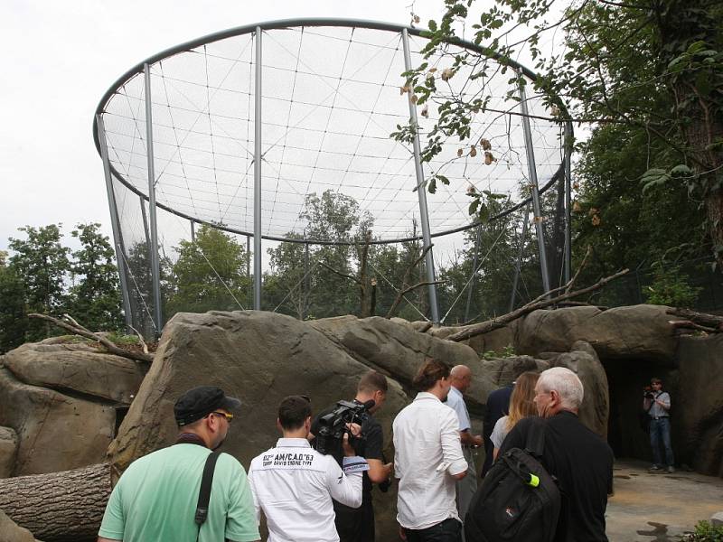 Zoo otevřela novou voliéru pro orly.